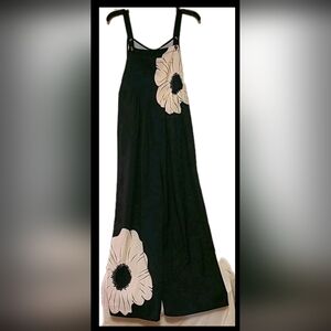 Boho Women's Jumpsuit Loose Wide Leg Overalls Floral Printed Baggy Romper M